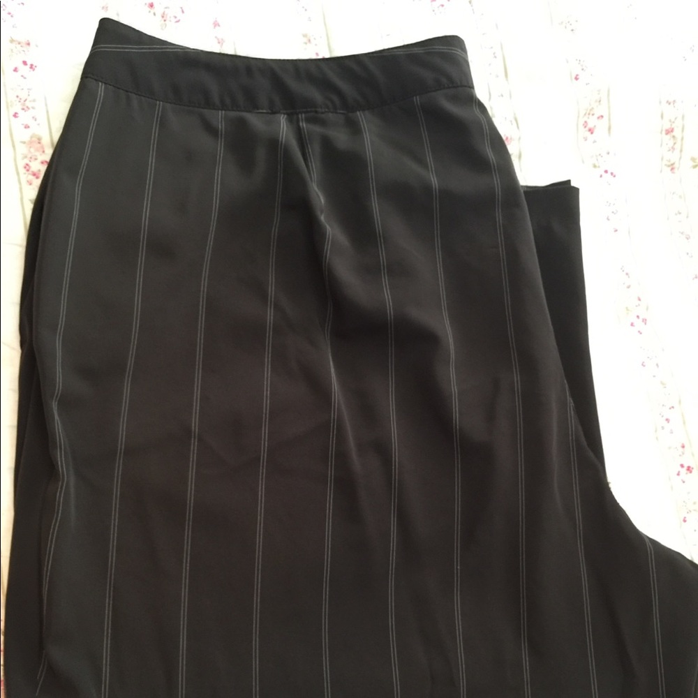 Brown pinstriped dress slacks size 22